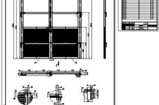 Двери трансформаторной камеры (сборочный чертеж)