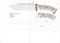 чертеж ножа fehrmann first strike Model
